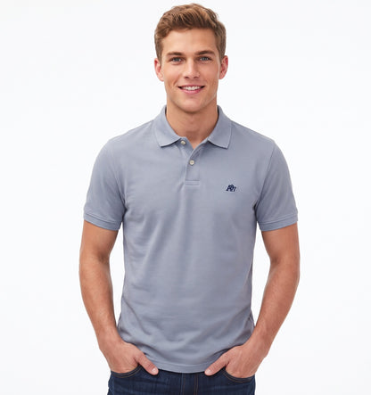 AERO GUYS SS SOLID POLO DELLA ROBBIA BLUE