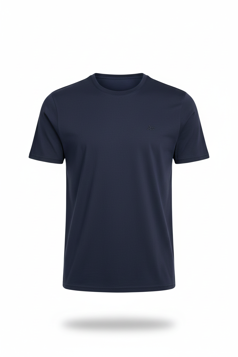 Camiseta Basica Azul Oscuro Para Hombre Aeropostale Guys Ss Tees 4240