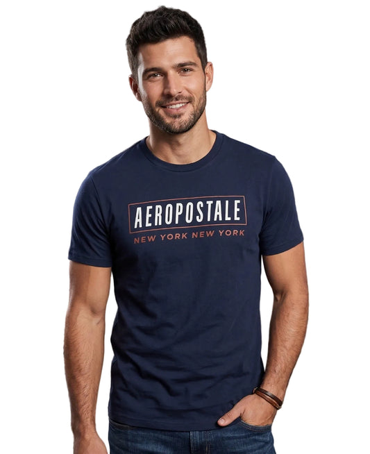 AERO LEVEL 2 GRAPHIC TEES CADET NAVY