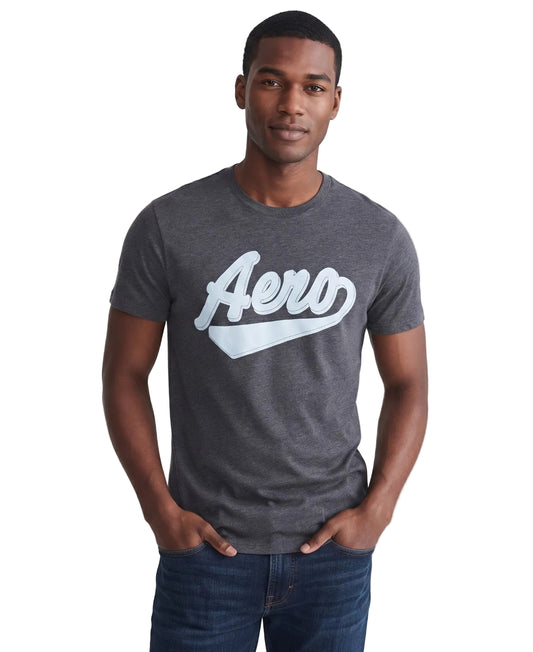 Camiseta Para Hombre Aero Level 1 Graphic Tees Dark Black 9784