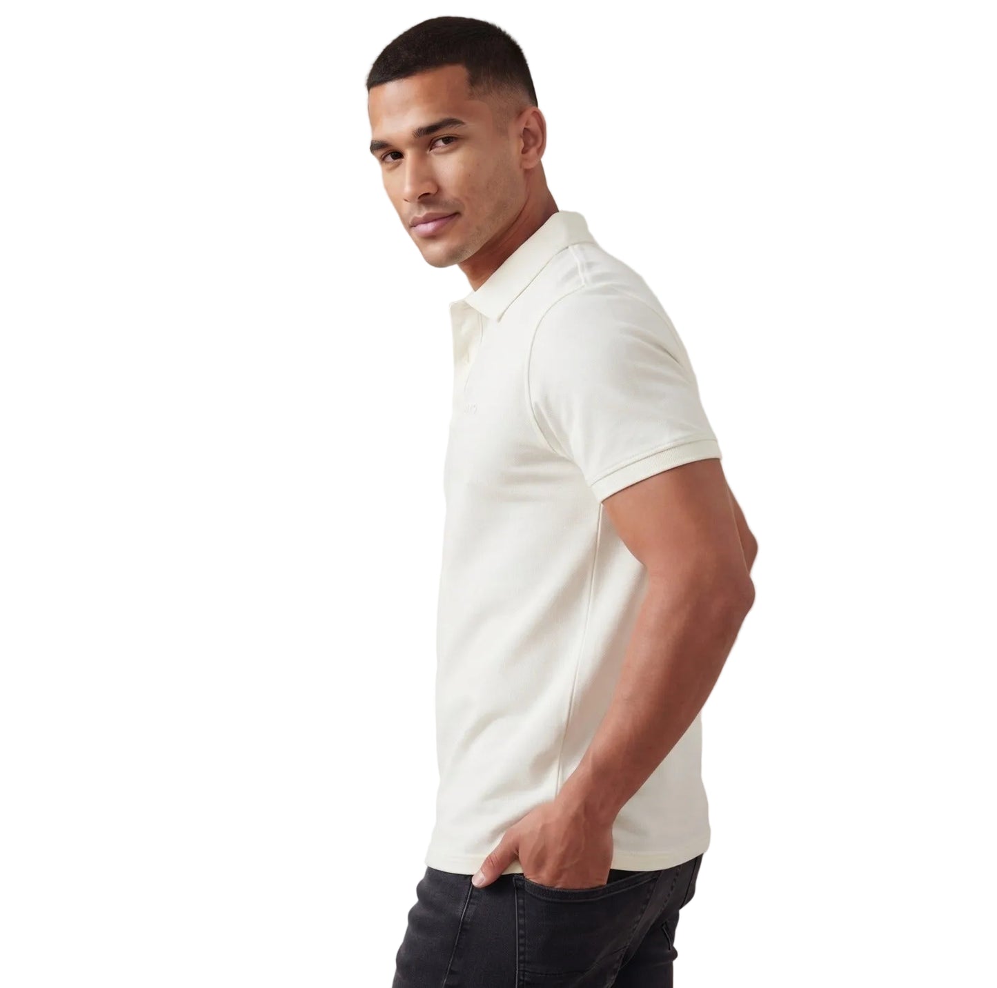 Polo Para Hombre Aero Guys SS Novelty Polo Cream 9849