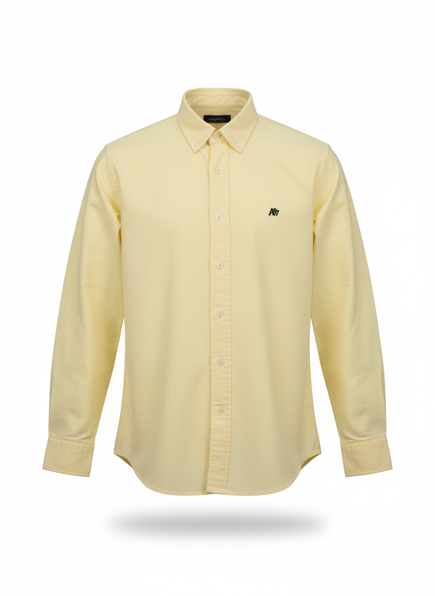 Camisa Amarilla Para Hombre Aero Guys Ls Woven Shirts Illuminating