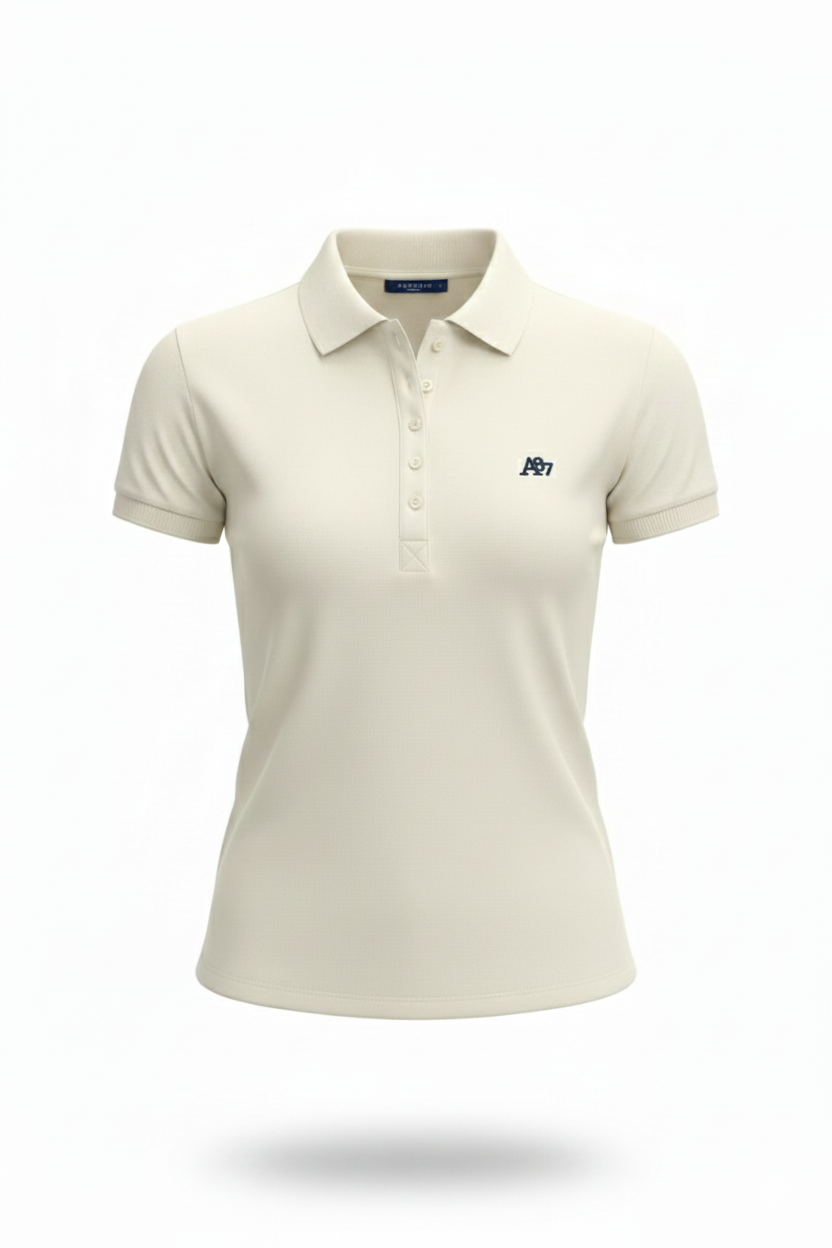 Polo Beige Para Mujer Aeropostale Solid Polo Egret 4164