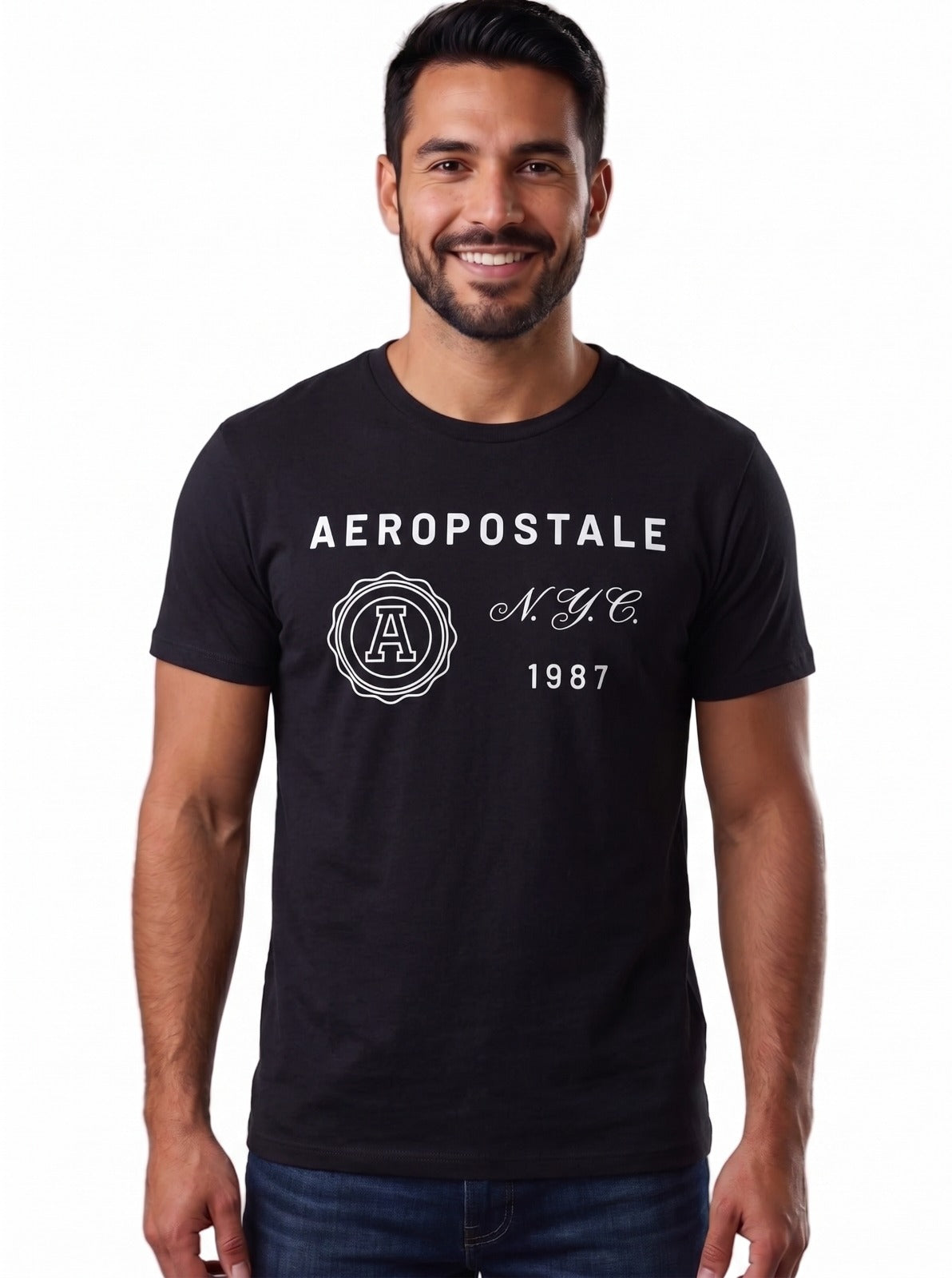 AERO LEVEL 1 GRAPHIC TEES DARK BLACK