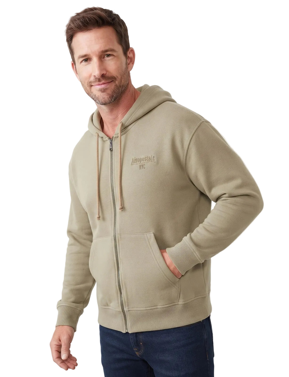 Buzo Para Hombre Aero Guys Full Zip Hoodies Fungi 5619