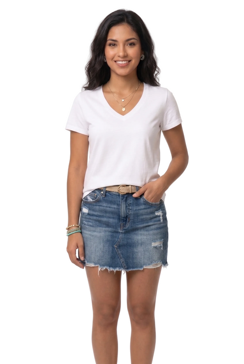 Camiseta Básica Mujer Aero Girls Solid Ss Bleach 4208