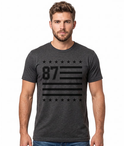 AERO LEVEL 2 GRAPHIC TEES CHARCOAL HEATHER GREY