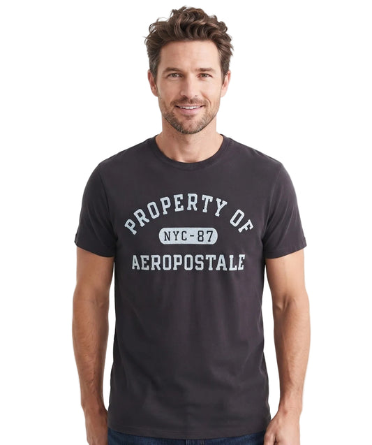 Camiseta Para Hombre Aero Level 2 Graphic Tees Dark Black 4942