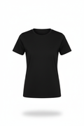 Camiseta Basica  Negra Para Mujer Aero Girls Solid Ss Logo Dark Black 4204