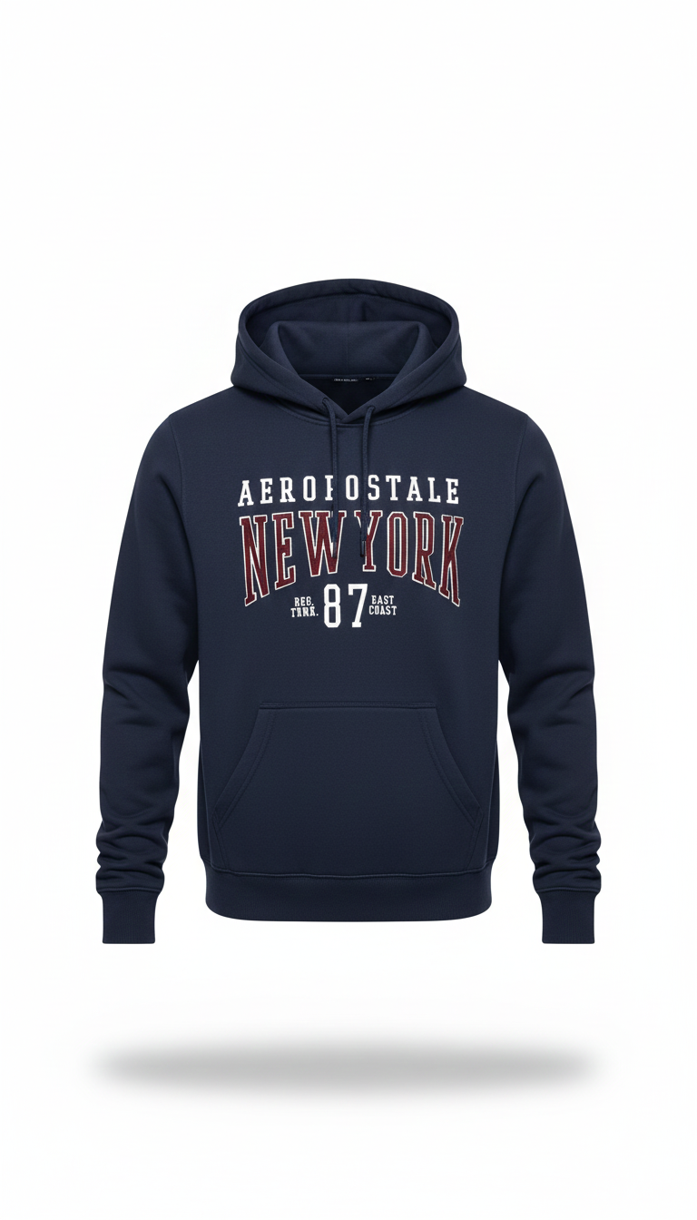 Buzo Para Hombre Aero Guys Popover Hoodies Cadet Navy 6033