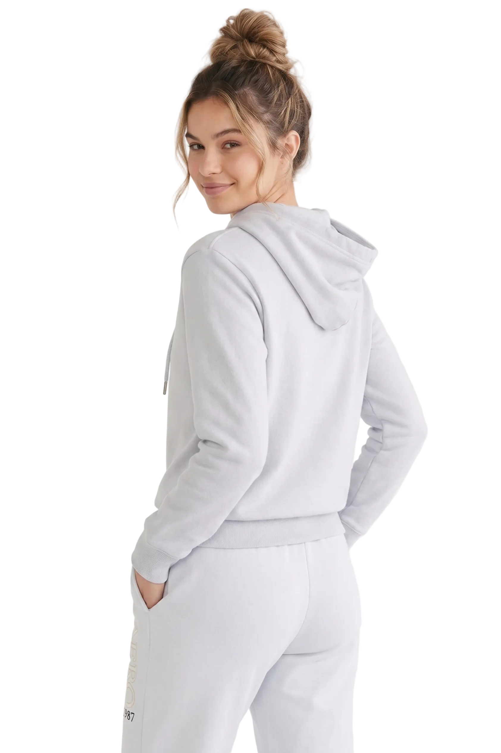 Buzo Para Mujer Aero Fleece Pop Over Vapor Blue 3009