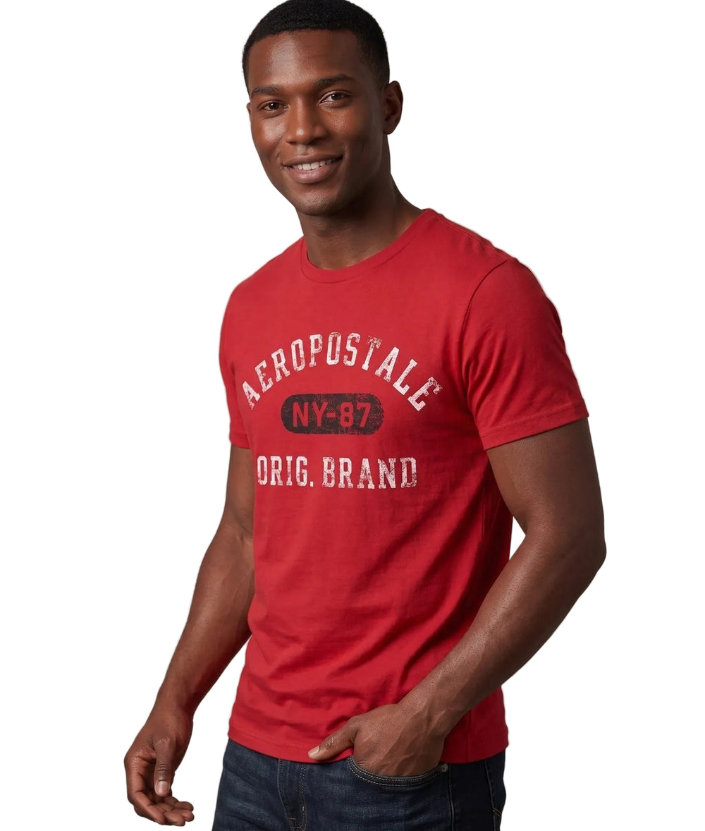 AERO LEVEL 1 GRAPHIC TEES TRUE RED heritage
