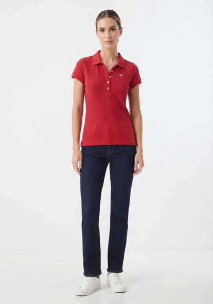 AERO SOLID POLO TRUE RED