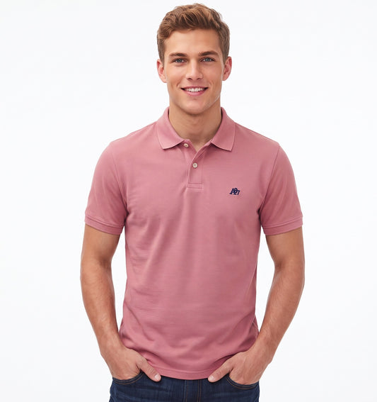 AERO GUYS SS SOLID POLO REALLY RED