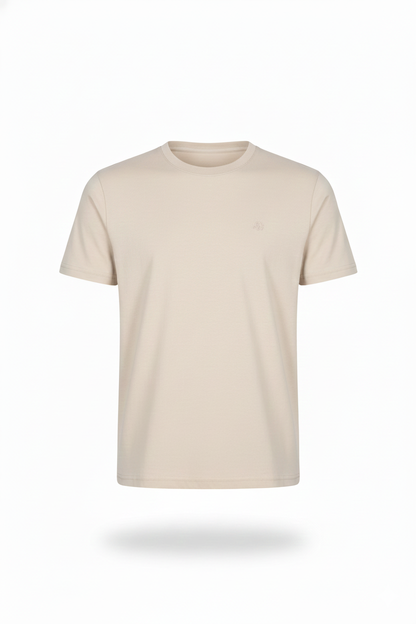 Camiseta Basica Beige Para Hombre Aeropostale Guys Ss Tees Egret 4240