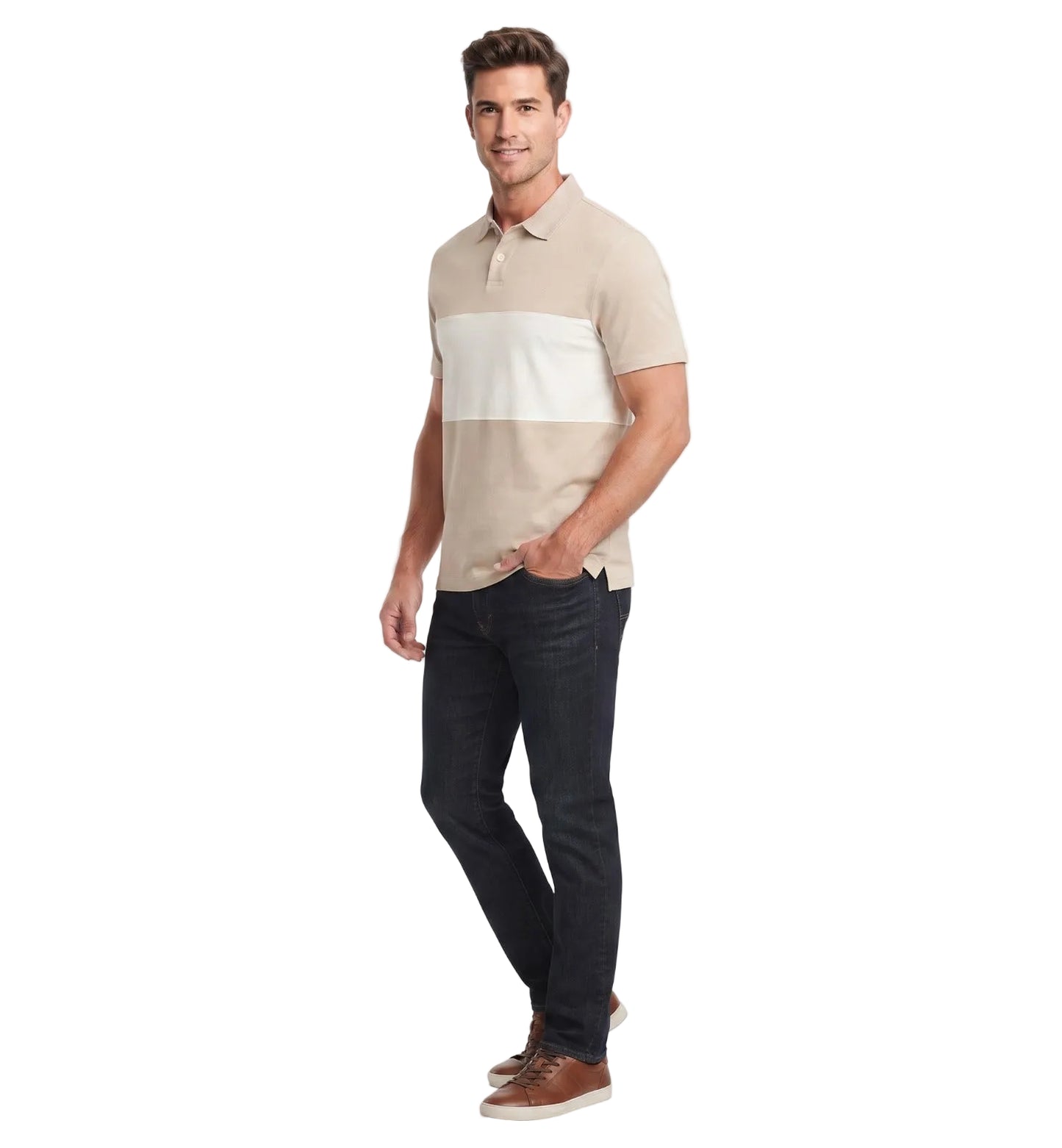 Polo Para Hombre Aero Guys SS Novelty Polo Egret 9860