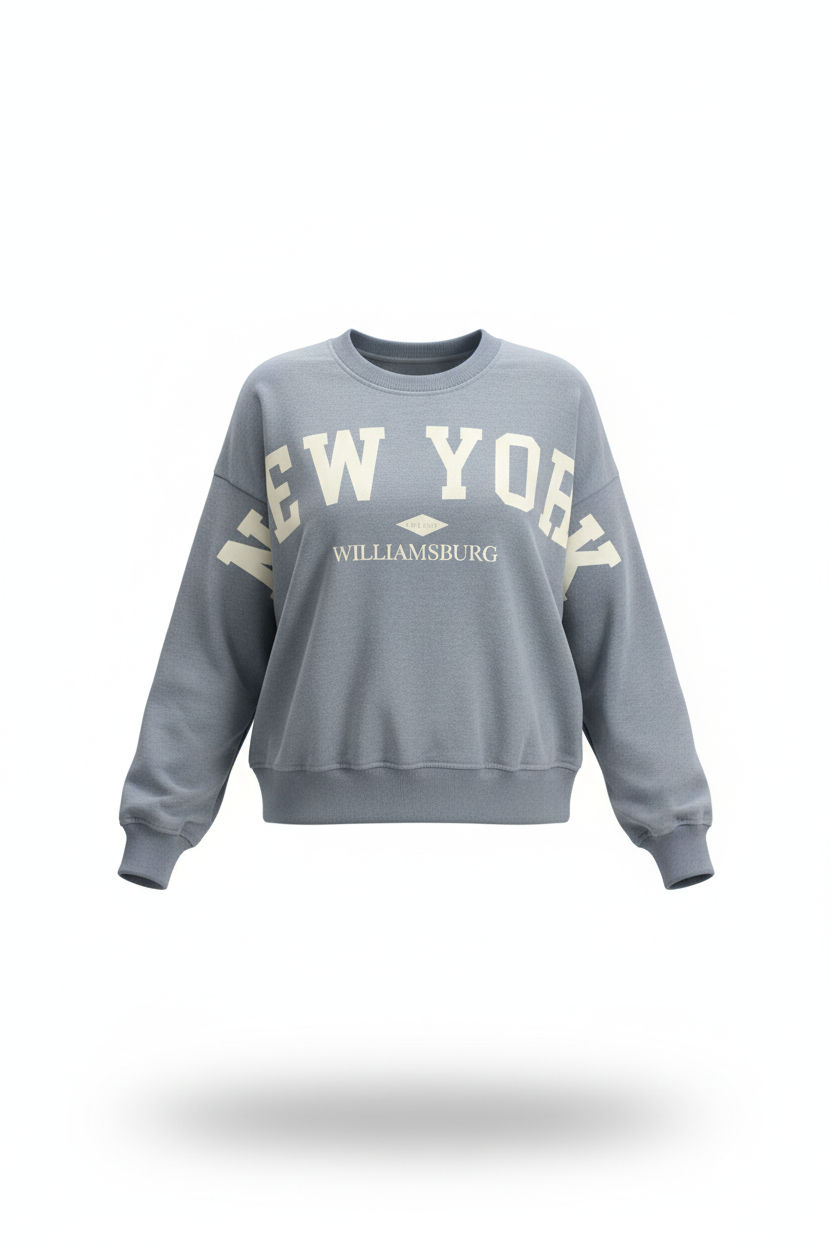 Buzo Gris Para Mujer Aeropostale Girls Fleece Crew Heritage Navy 3765