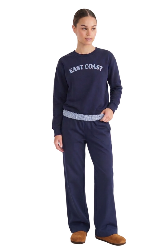 Sudadera Para Mujer Aero Girls Knit Pants Straight Cadet Navy 3918