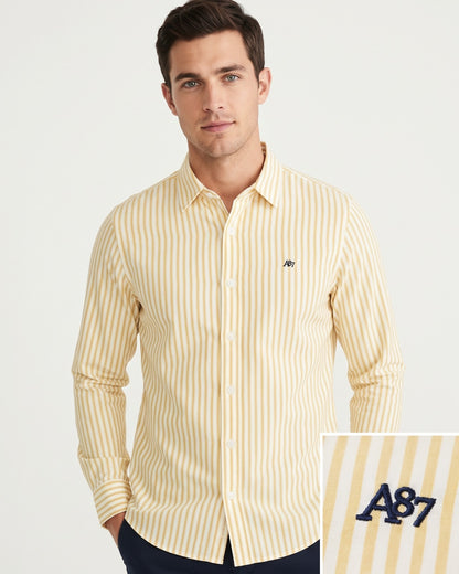 AERO GUYS LS WOVEN SHIRTS SUNLIGHT