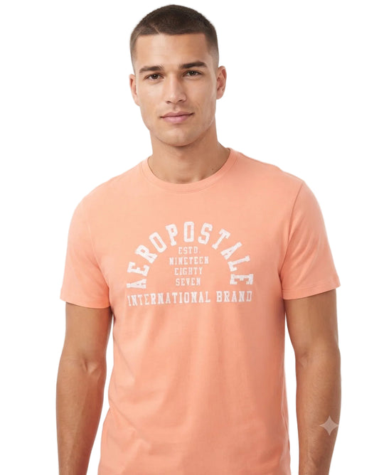 Camiseta Para Hombre Aero Level 1 Graphic Tees Mango Tango 4301