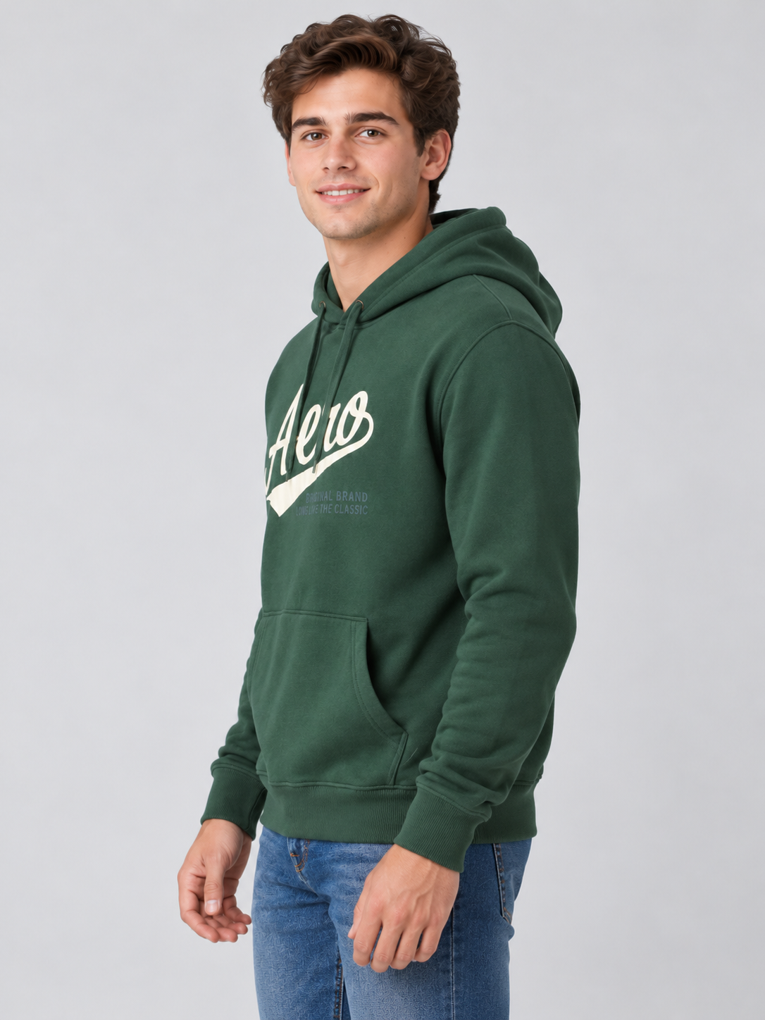 AERO GUYS POPOVER HOODIES GREEN GABLES