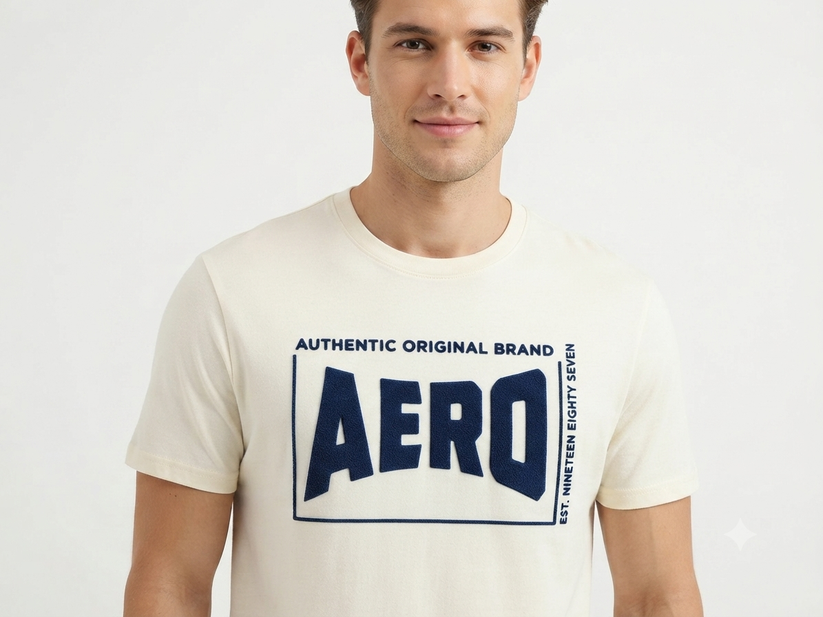 Camiseta Para Hombre Aero Level 2 Graphic Tees Egret 4127