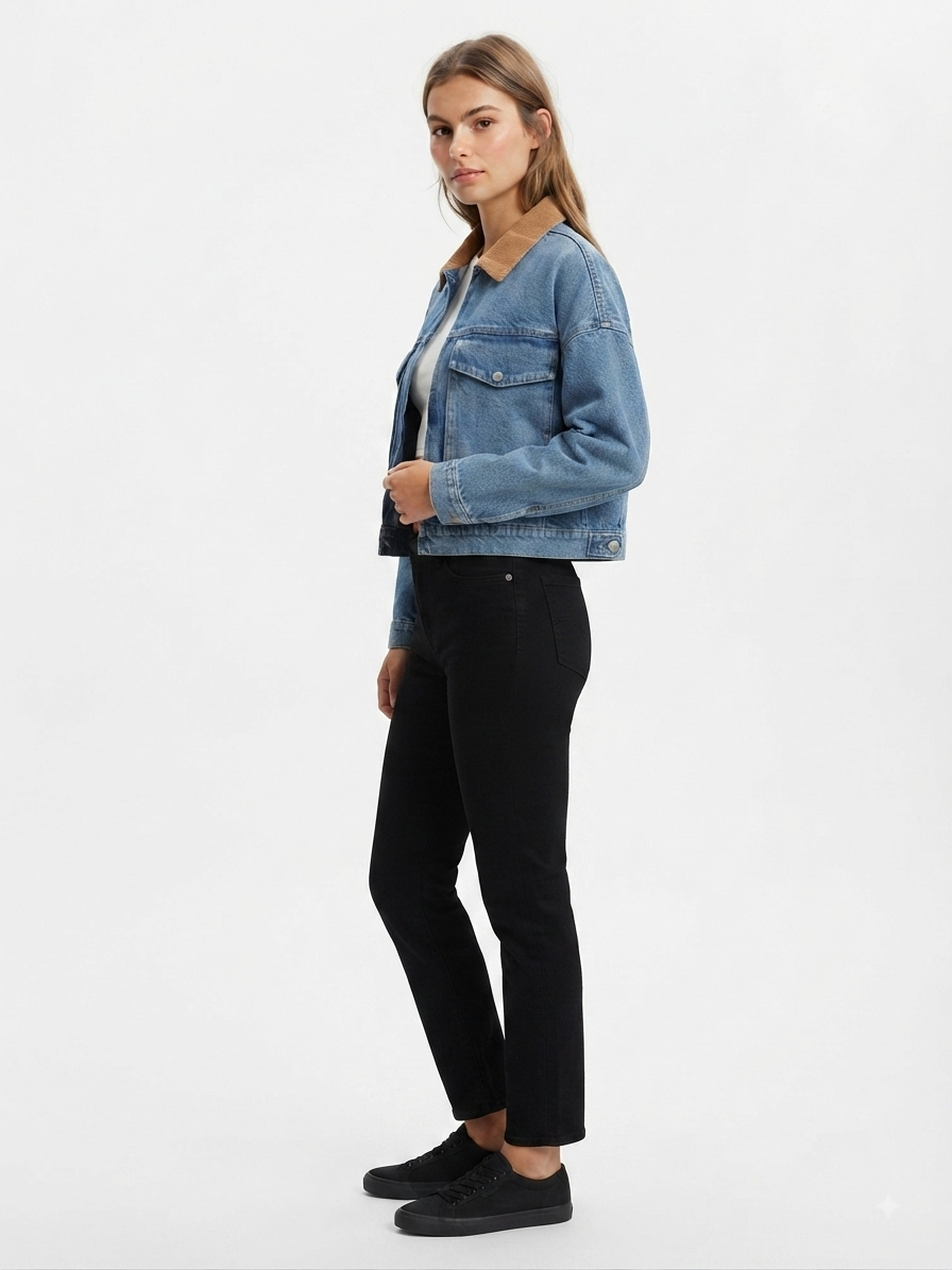 Chaqueta Para Mujer Aero Girls Light Weight Ow Light Wash 3196