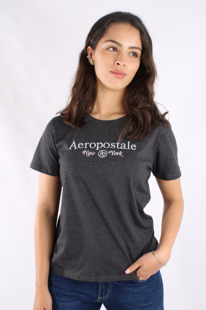 Camiseta Para Mujer Gris Aeropostale Graphic Level 2 6714