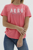 Camiseta Para Mujer Star Grey Aero Graphic Level 2 Candlelight Peach
