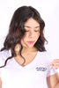 Camiseta Blanca Basica Para Mujer Aeropostale Girls Fashion Ss Bleach 9459