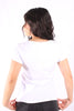 Camiseta Blanca Basica Para Mujer Aeropostale Girls Fashion Ss Bleach 9459