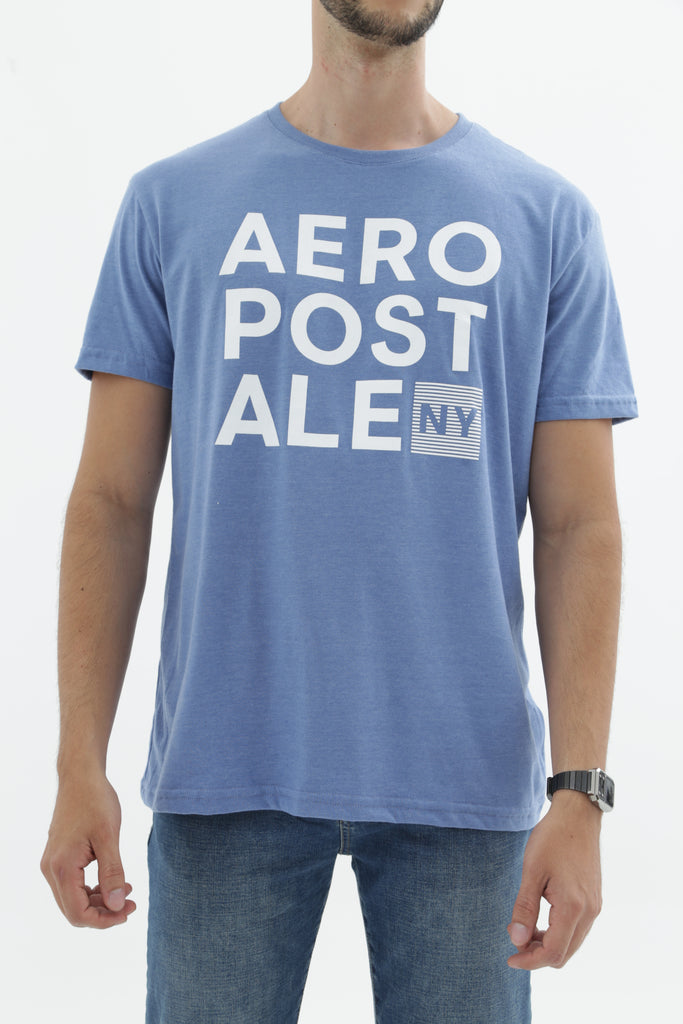 Camiseta Para Hombre Large Print NY Aero Level 1 Graphic Tees Allure