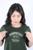 Camiseta Verde  Para Mujer Aeropostale Graphic Level 1 Greener Pastures 6865