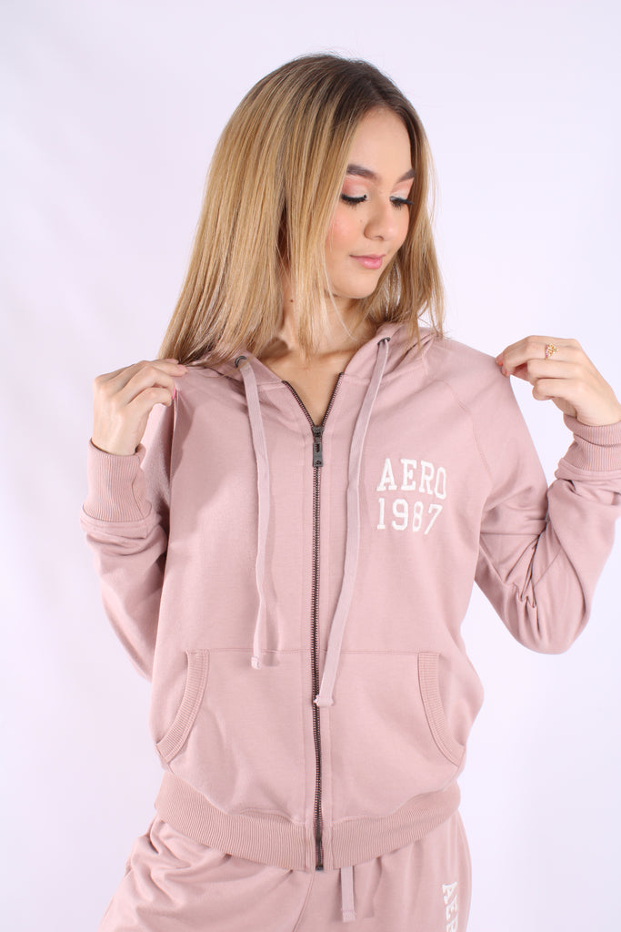 Buzo Para Mujer Aeropostale Girls Fleece Zip Front Pirouette 3477