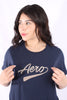 Camiseta Azul Para Mujer Aeropostale Graphic Level 1 Estate Blue 6848