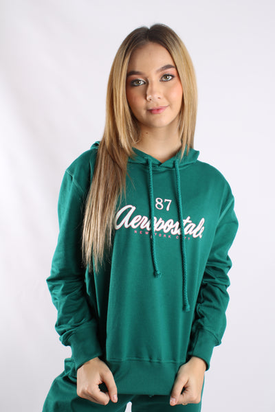 Buzo Para Mujer Verde Aeropostale Girls Fleec Pop 2973