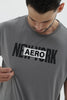 Camiseta Para Hombre Rectangle White Aero Level 2 Graphic Tees Asphalt