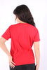 Camiseta Roja Para Mujer Aeropostale Graphic Level 2 Tango Red 6849