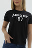 Camiseta Para Mujer Relief NY Aero Level 2 Dark Black