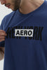 Camiseta Para Hombre Superimposed Aero Level 2 Graphic Tees Dress Blues