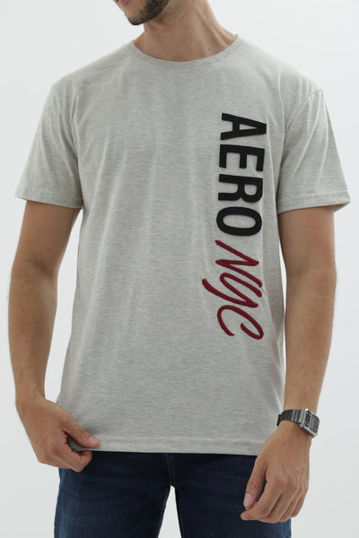 Camiseta Para Hombre Side relief Aero Level 2 Graphic Tees Egret Jaspe