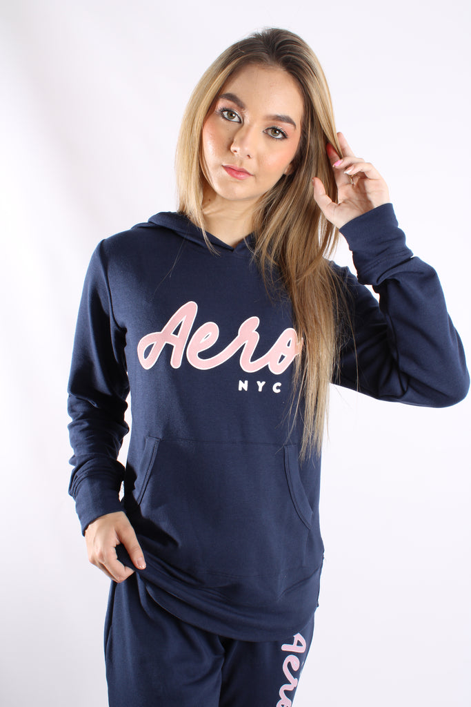 Buzo Para Mujer Azul Oscuro Aeropostale Girls Fleec 2568