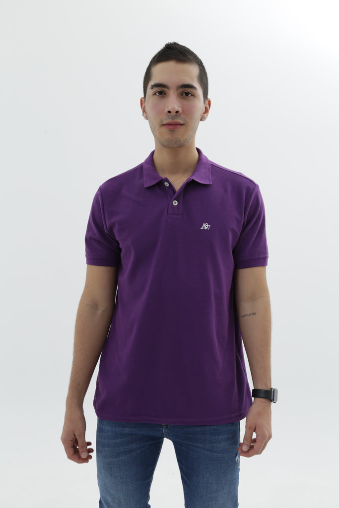 Camiseta Polo Para Hombre Parachute Aero Guys Ss Solid Polo Purple