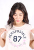 Camiseta Para Mujer Aeropostale Graphic Level 1 Egret 6716