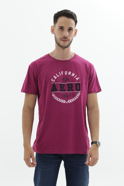 Camiseta Para Hombre Blue Bear Aero Level 2 Graphic Tees Red Violet