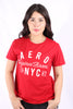 Camiseta Roja Para Mujer Aeropostale Graphic Level 1 Really Red 6453