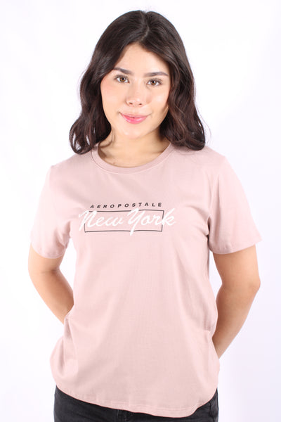 Camiseta Para Mujer Aeropostale Graphic Level 2 Brick Dust 6717