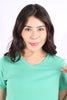 Camiseta Verde Basica Para Mujer Aeropostale Girls Solid Ss Ming Green 4208