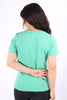 Camiseta Verde Basica Para Mujer Aeropostale Girls Solid Ss Ming Green 4208