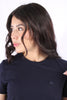 Camiseta Azul Oscuro Basica Para Mujer Aeropostale Girls Solid Ss Mood Indigo 4204